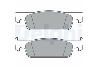 Brake Pad Set, disc brake LP3387 Delphi