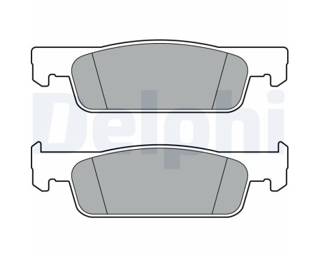 Brake Pad Set, disc brake LP3387 Delphi