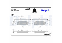 Brake Pad Set, disc brake LP3387 Delphi