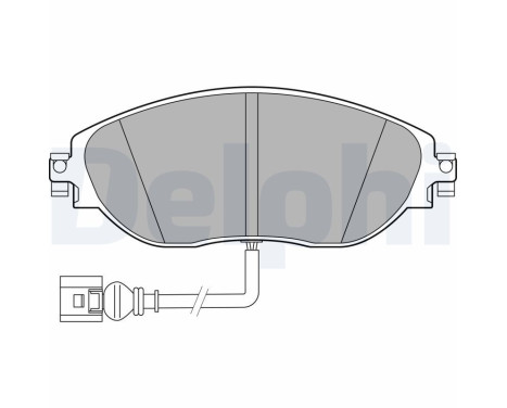 Brake Pad Set, disc brake LP3389 Delphi