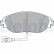 Brake Pad Set, disc brake LP3389 Delphi