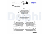 Brake Pad Set, disc brake LP3390 Delphi