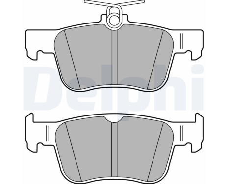 Brake Pad Set, disc brake LP3391 Delphi