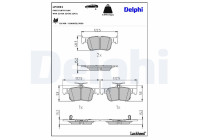 Brake Pad Set, disc brake LP3391 Delphi