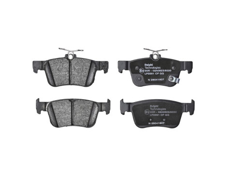 Brake Pad Set, disc brake LP3391 Delphi, Image 3