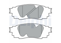 Brake Pad Set, disc brake LP3392 Delphi
