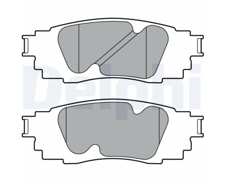 Brake Pad Set, disc brake LP3392 Delphi