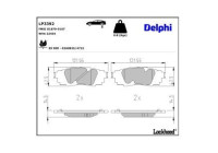 Brake Pad Set, disc brake LP3392 Delphi