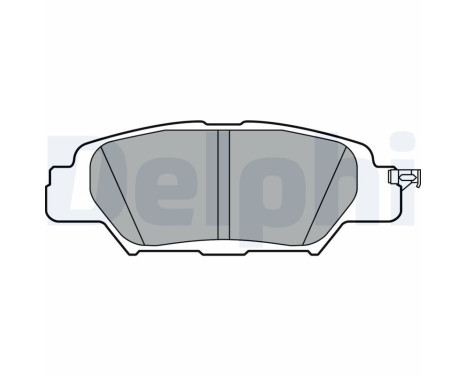 Brake Pad Set, disc brake LP3394 Delphi