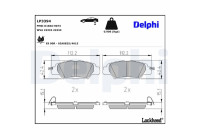 Brake Pad Set, disc brake LP3394 Delphi