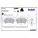 Brake Pad Set, disc brake LP3395 Delphi, Thumbnail 3