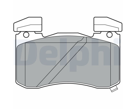 Brake Pad Set, disc brake LP3396 Delphi