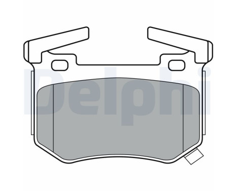 Brake Pad Set, disc brake LP3397 Delphi