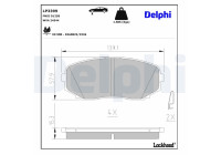 Brake Pad Set, disc brake LP3399 Delphi