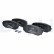 Brake Pad Set, disc brake LP3399 Delphi