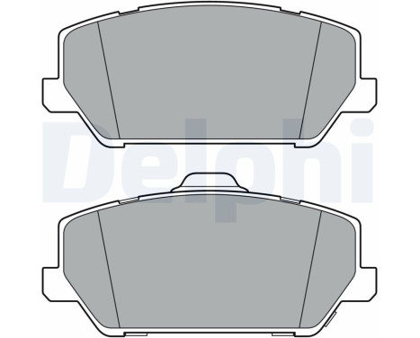 Brake Pad Set, disc brake LP3400 Delphi