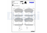 Brake Pad Set, disc brake LP3401 Delphi