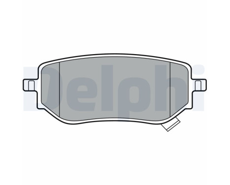 Brake Pad Set, disc brake LP3402 Delphi