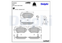 Brake Pad Set, disc brake LP3402 Delphi