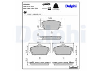 Brake Pad Set, disc brake LP3403 Delphi