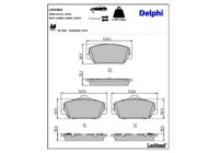 Brake Pad Set, disc brake LP3403 Delphi