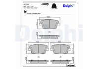 Brake Pad Set, disc brake LP3404 Delphi