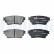 Brake Pad Set, disc brake LP3408 Delphi, Thumbnail 3