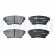 Brake Pad Set, disc brake LP3408 Delphi, Thumbnail 2