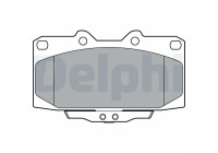 Brake Pad Set, disc brake LP3409 Delphi