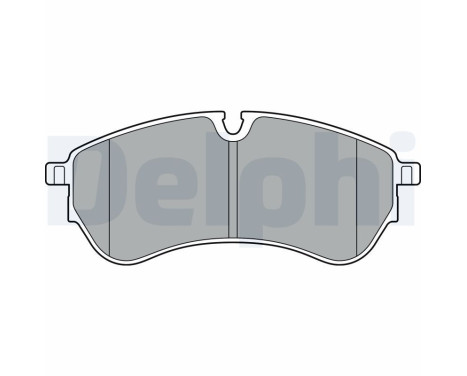 Brake Pad Set, disc brake LP3410 Delphi