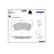 Brake Pad Set, disc brake LP3410 Delphi, Thumbnail 3