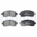 Brake Pad Set, disc brake LP3411 Delphi, Thumbnail 2