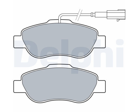 Brake Pad Set, disc brake LP3412 Delphi