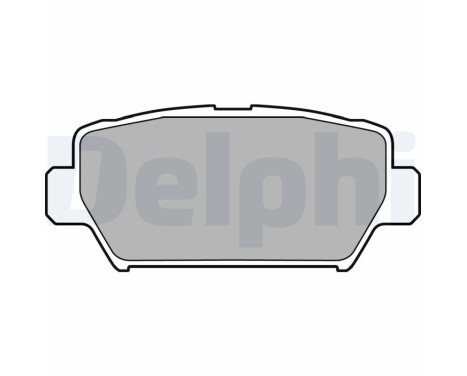 Brake Pad Set, disc brake LP3433 Delphi