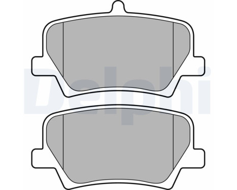 Brake Pad Set, disc brake LP3434 Delphi
