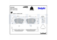 Brake Pad Set, disc brake LP3434 Delphi