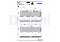 Brake Pad Set, disc brake LP3435 Delphi