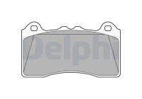 Brake Pad Set, disc brake LP3436 Delphi