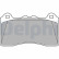 Brake Pad Set, disc brake LP3436 Delphi