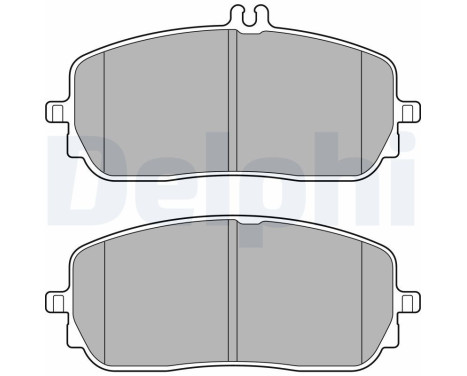 Brake Pad Set, disc brake LP3437 Delphi