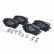 Brake Pad Set, disc brake LP3439 Delphi