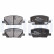 Brake Pad Set, disc brake LP3482 Delphi, Thumbnail 2