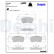 Brake pad set, disc brake LP3487 Delphi