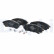 Brake pad set, disc brake LP3495 Delphi