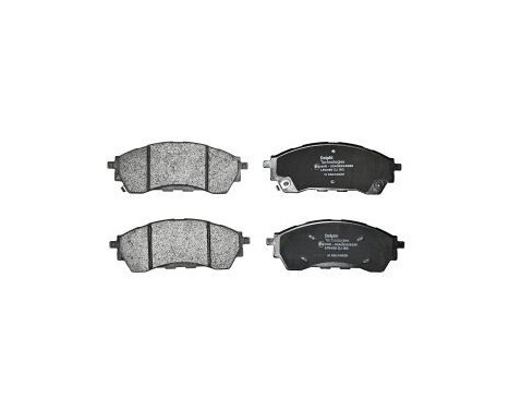 Brake pad set, disc brake LP3495 Delphi, Image 2