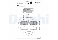 Brake Pad Set, disc brake LP3510 Delphi