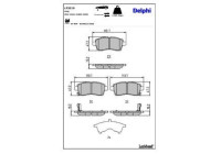 Brake Pad Set, disc brake LP3510 Delphi