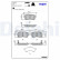 Brake Pad Set, disc brake LP3510 Delphi, Thumbnail 3