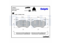 Brake Pad Set, disc brake LP3511 Delphi
