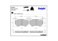 Brake Pad Set, disc brake LP3511 Delphi